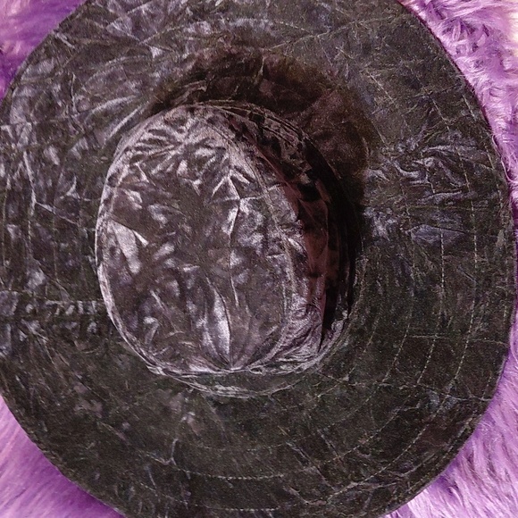 KILLSTAR DARK BLUE VELVET FLOPPY HAT - Picture 9 of 9